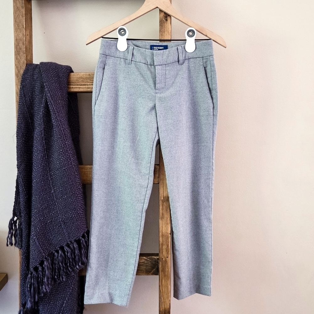 Old Navy Harper Gray Slim Dress Pants (Size 0)
